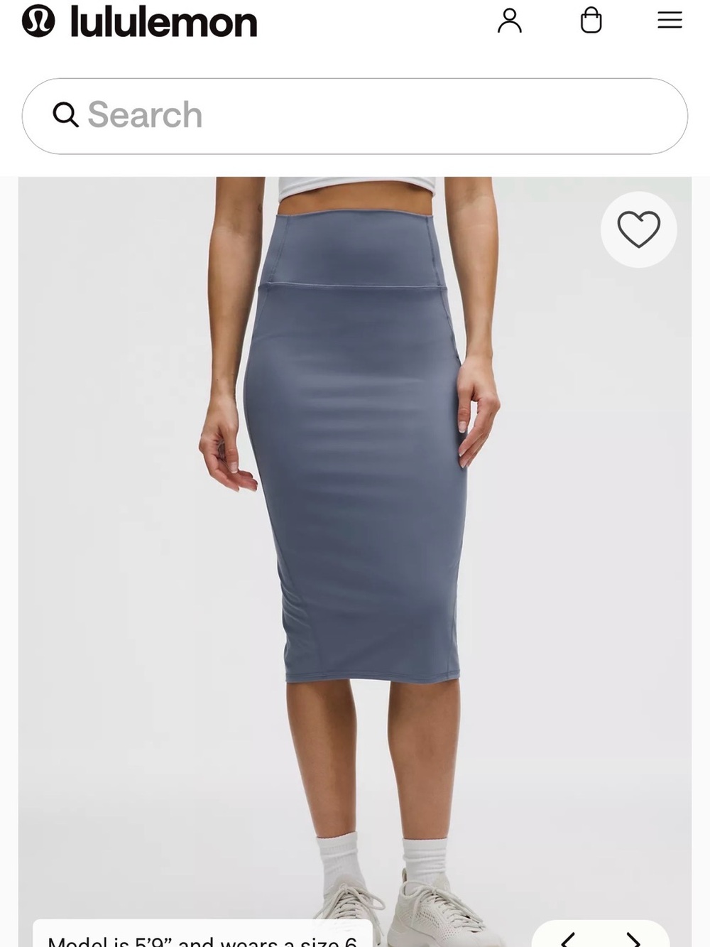 lululemon athletica Nulu Slim-Fit High-Rise Midi Skirt